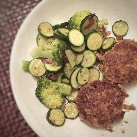 courgettes gebakken